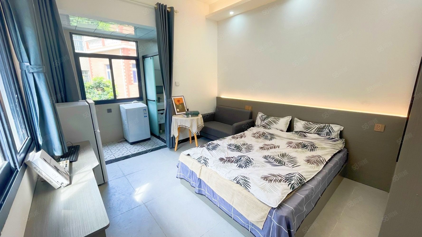 杏林村園博苑地鐵口全新邊套精裝大單間，出租，全屋燈帶裝飾